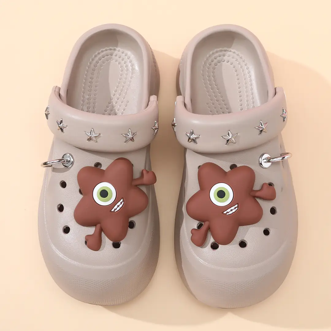 2025 New Cave Shoes Women's Cute Thick Sole Summer Beach Shoes Non-slip Baotou Breathable Outwear Sandals for Women - Image 3