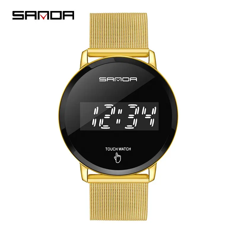 Sanda Gold Touchscreen Women's Digital Watch - Image 10