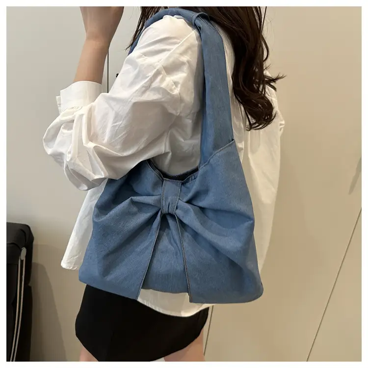 2025 New Fashion Denim Bow Shoulder Bags — feature 10
