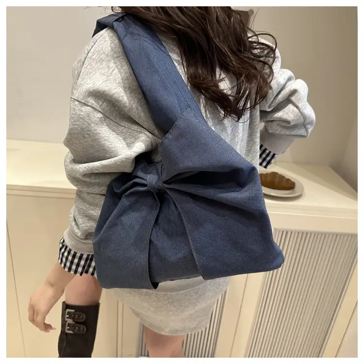 2025 New Fashion Denim Bow Shoulder Bags — feature 11