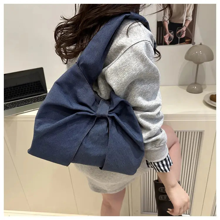 2025 New Fashion Denim Bow Shoulder Bags — feature 12