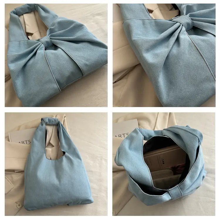 2025 New Fashion Denim Bow Shoulder Bags — feature 6