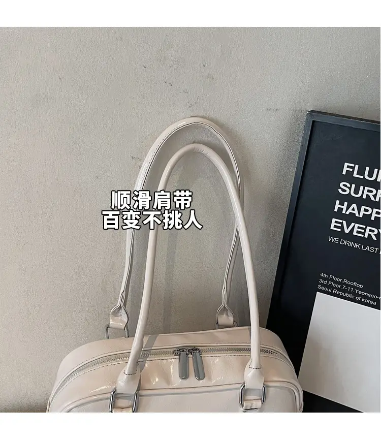 Women's Pink Satchel Tote Bag with 2 Handles — feature 6