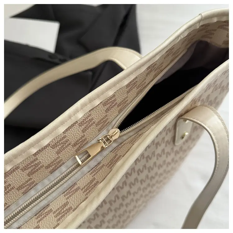 Women Printed Tote Bag Large Capacity Leather Handle — feature 11