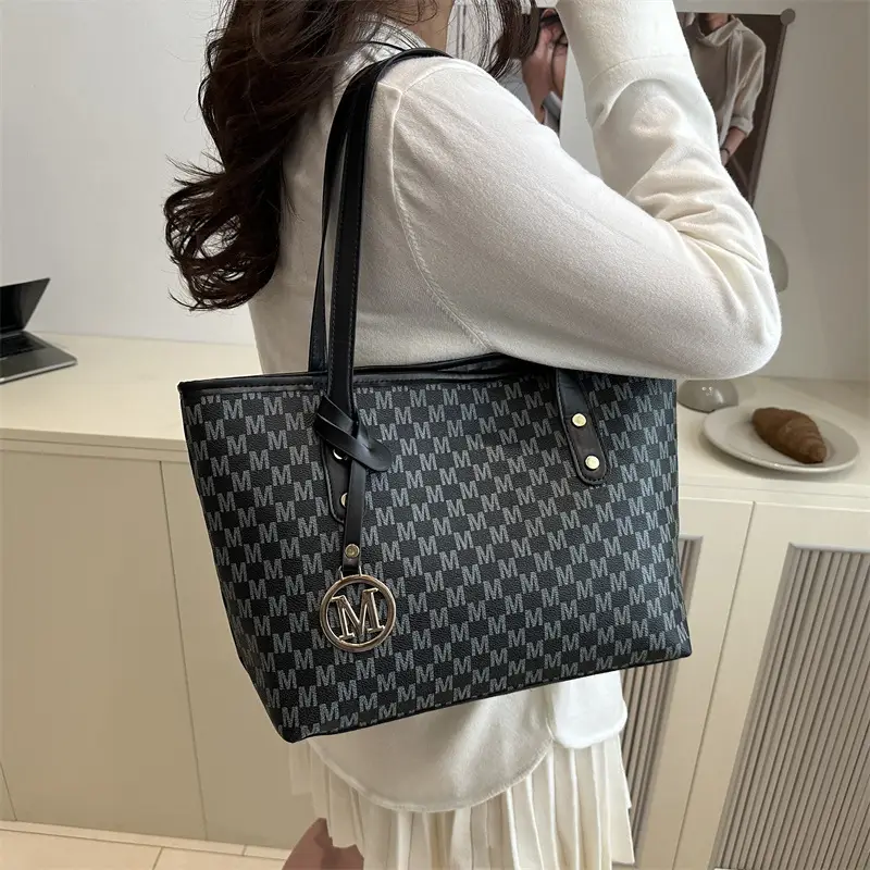 Women Printed Tote Bag Large Capacity Leather Handle — feature 23