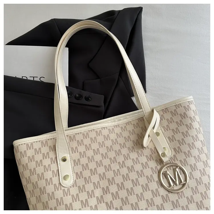 Women Printed Tote Bag Large Capacity Leather Handle — feature 7