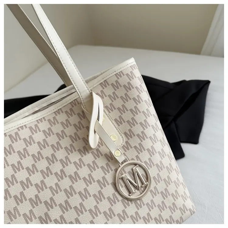 Women Printed Tote Bag Large Capacity Leather Handle — feature 9