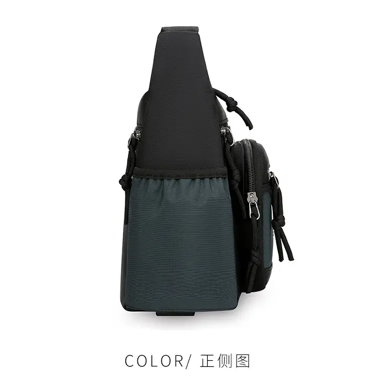 Men's Multi-Layer Oxford Shoulder Bag with Water Cup Storage — feature 17