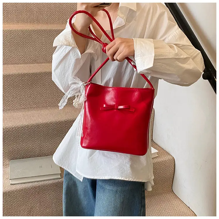 Light Blue Bow Shoulder Bag for Women 2025 — feature 16