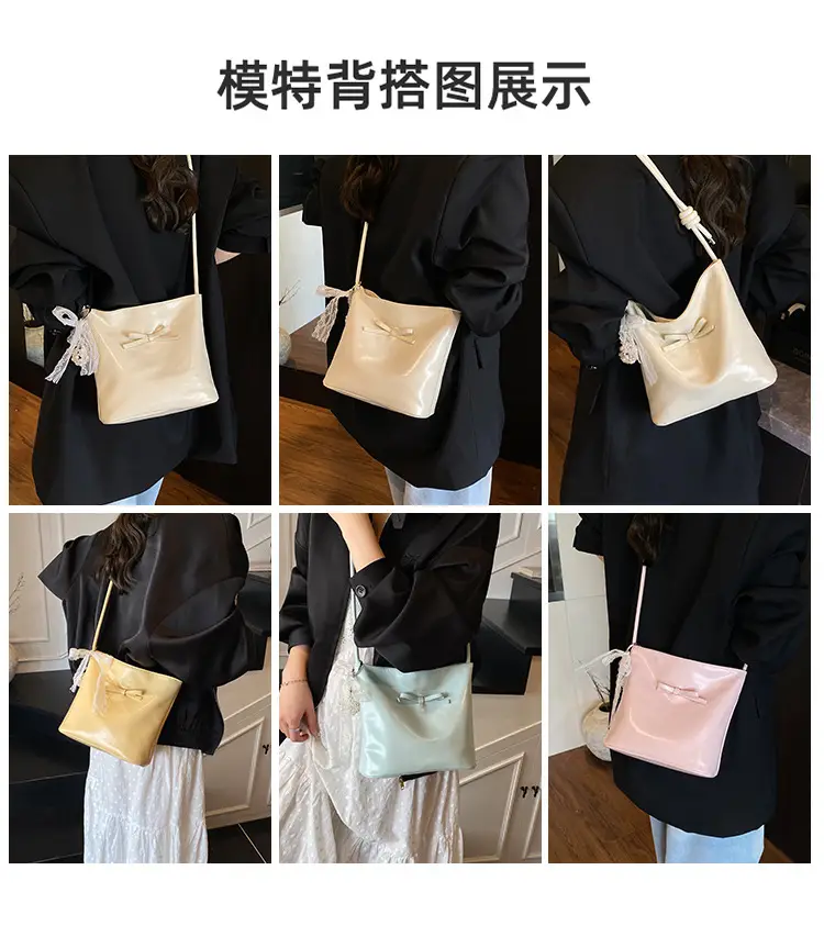 Light Blue Bow Shoulder Bag for Women 2025 — feature 4