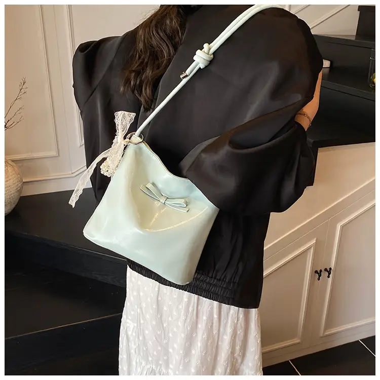 Light Blue Bow Shoulder Bag for Women 2025 — feature 48