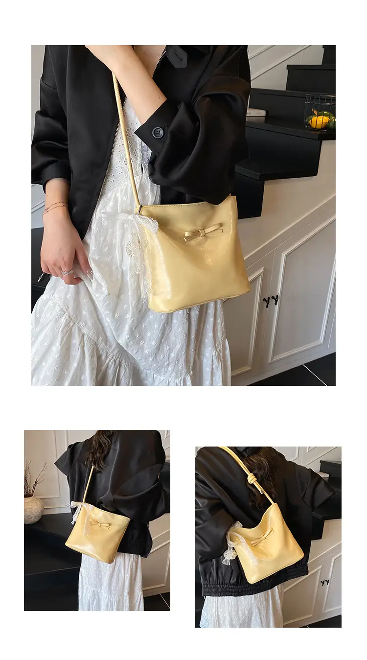 Light Blue Bow Shoulder Bag for Women 2025 — feature 6