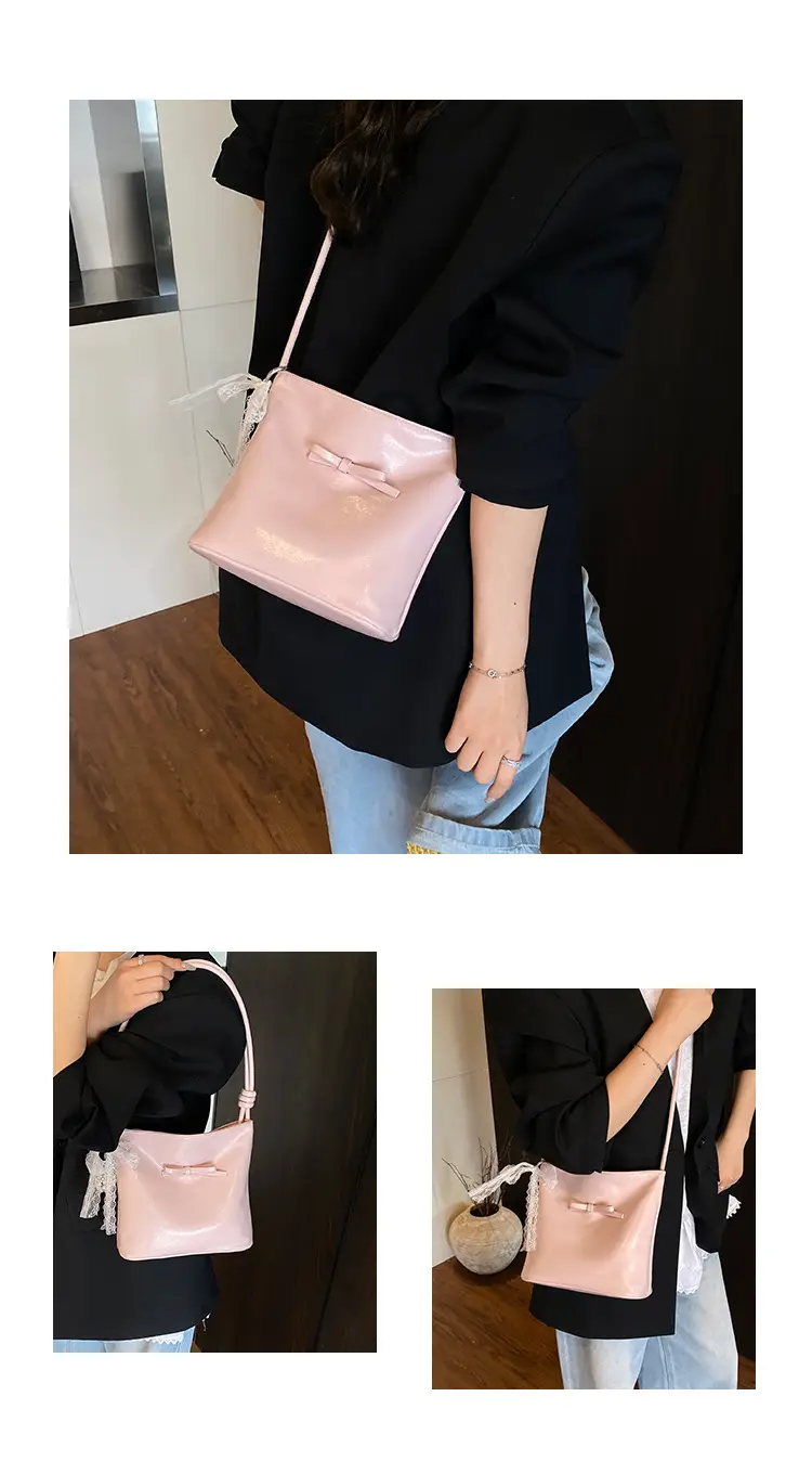 Light Blue Bow Shoulder Bag for Women 2025 — feature 7