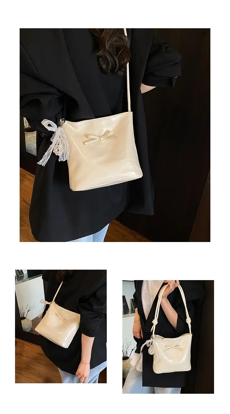 Light Blue Bow Shoulder Bag for Women 2025 — feature 8