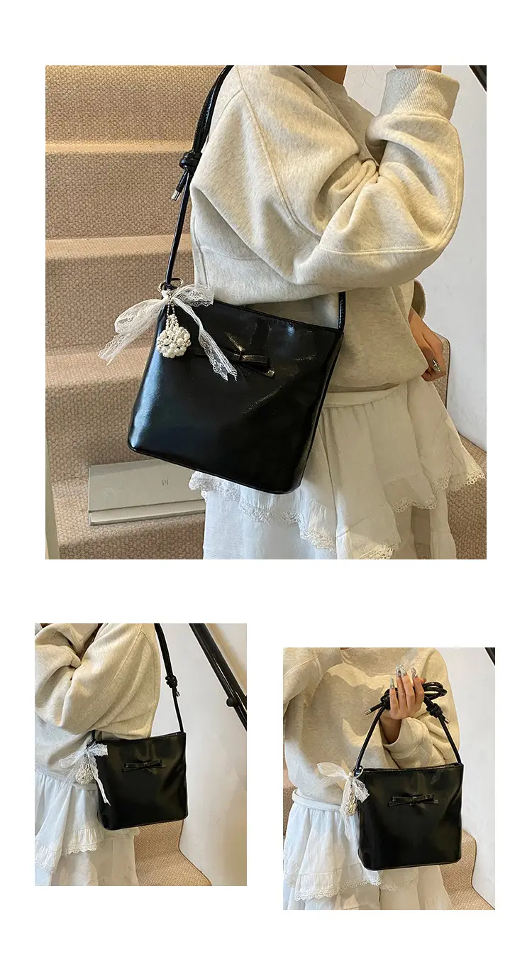 Light Blue Bow Shoulder Bag for Women 2025 — feature 9