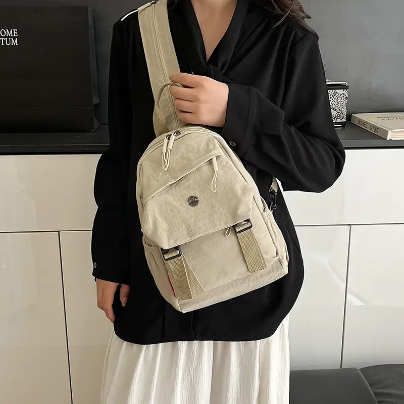 Japanese Style Large Capacity Backpack for Girls, One Pack of Four-Back Chest Bag for Men, Versatile New Fashion Backpack, Single Shoulder luggage and leather goods - Image 7