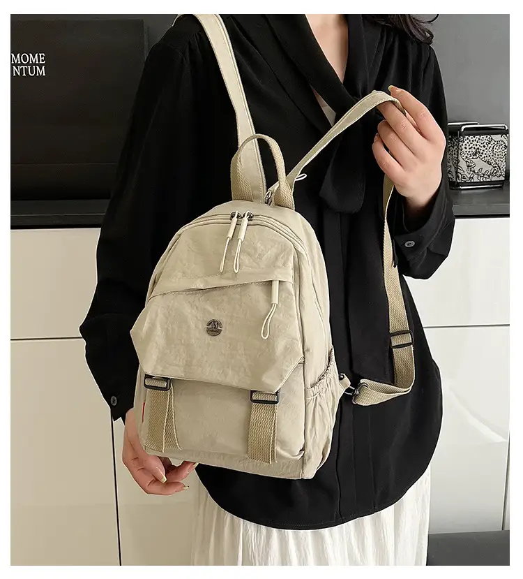 Japanese Style Large Capacity Backpack for Girls, One Pack of Four-Back Chest Bag for Men, Versatile New Fashion Backpack, Single Shoulder luggage and leather goods — feature 1