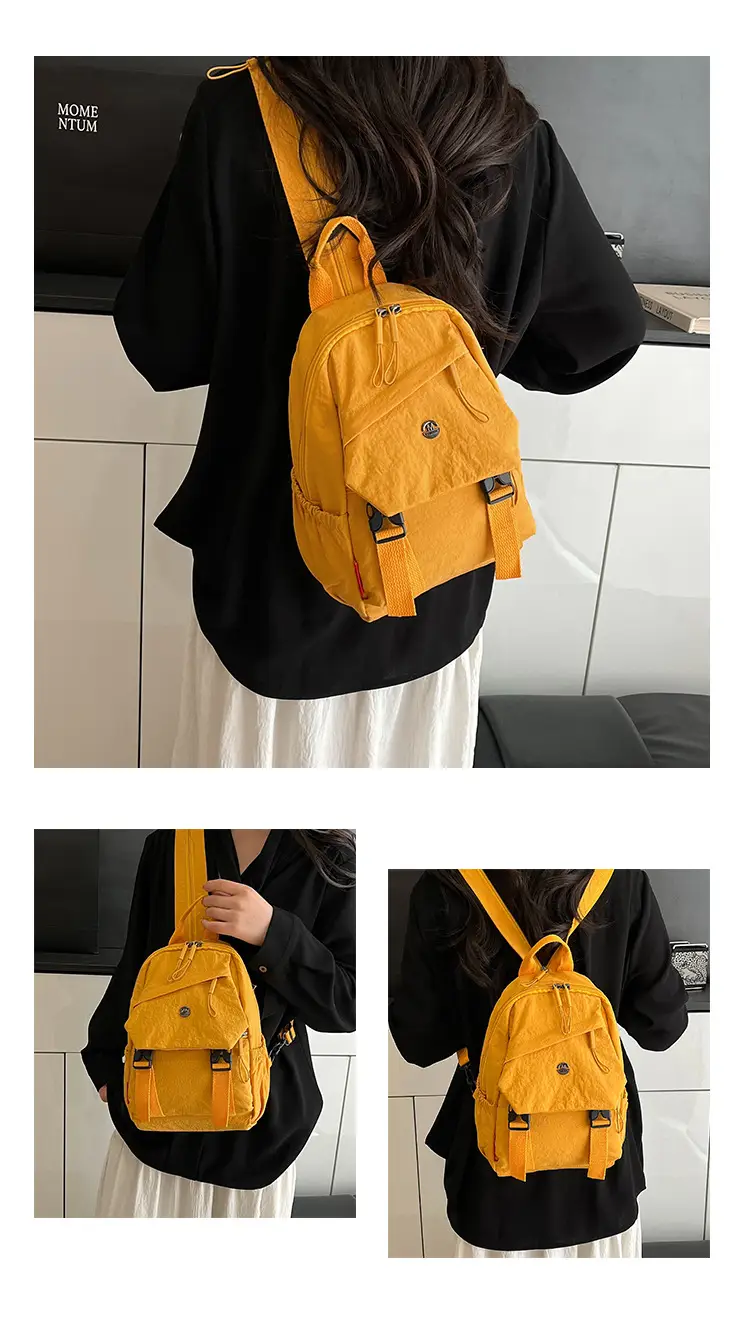 Japanese Style Large Capacity Backpack for Girls, One Pack of Four-Back Chest Bag for Men, Versatile New Fashion Backpack, Single Shoulder luggage and leather goods — feature 18