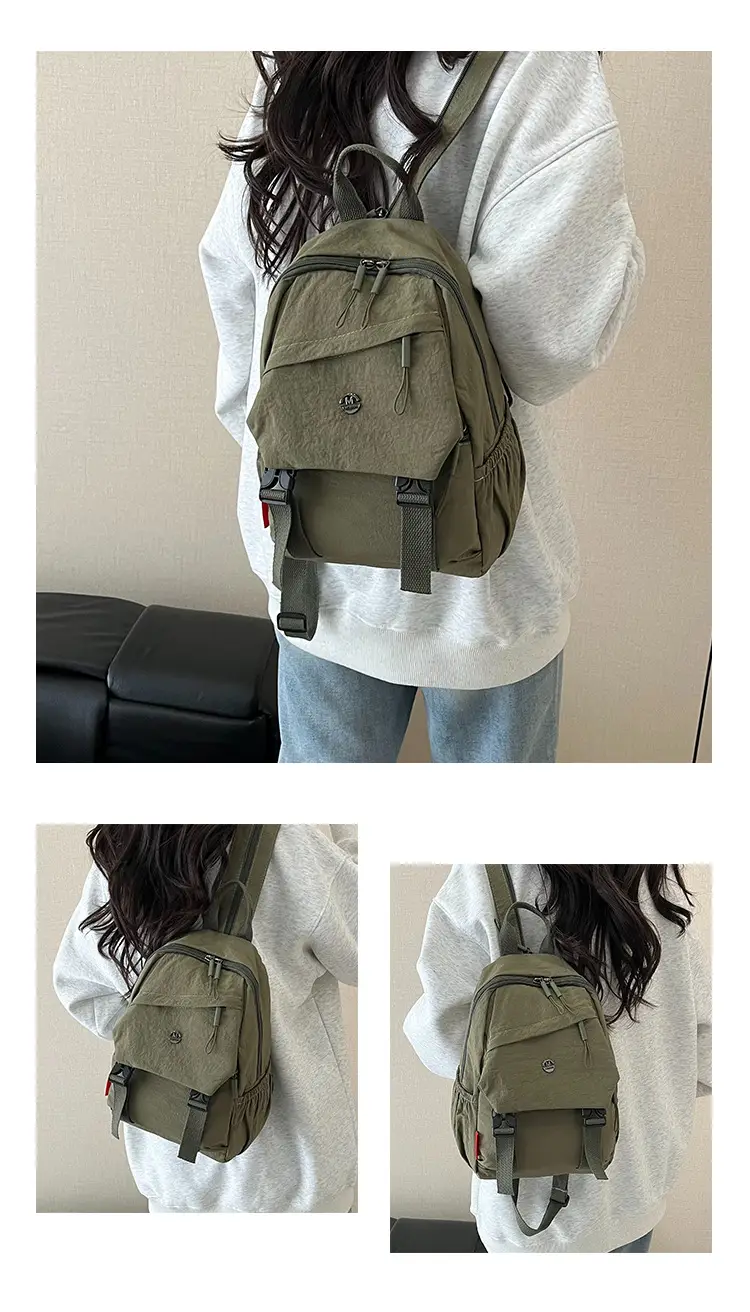 Japanese Style Large Capacity Backpack for Girls, One Pack of Four-Back Chest Bag for Men, Versatile New Fashion Backpack, Single Shoulder luggage and leather goods — feature 20