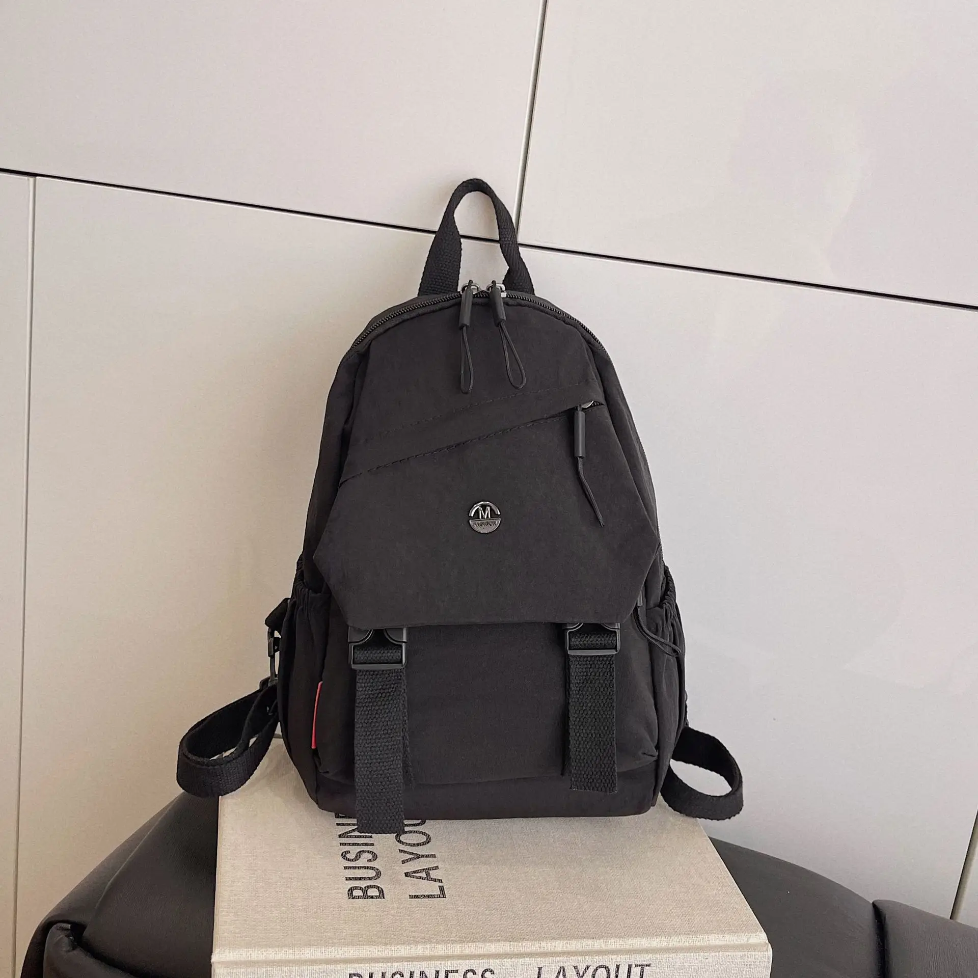 Japanese Style Large Capacity Backpack for Girls, One Pack of Four-Back Chest Bag for Men, Versatile New Fashion Backpack, Single Shoulder luggage and leather goods — feature 32