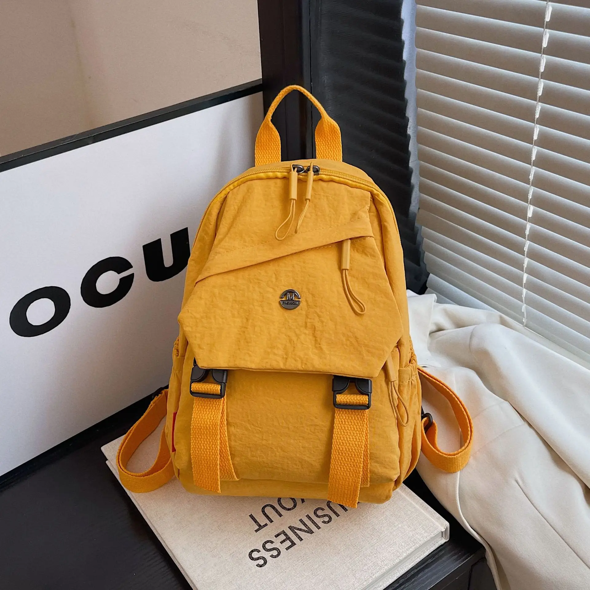 Japanese Style Large Capacity Backpack for Girls, One Pack of Four-Back Chest Bag for Men, Versatile New Fashion Backpack, Single Shoulder luggage and leather goods — feature 34