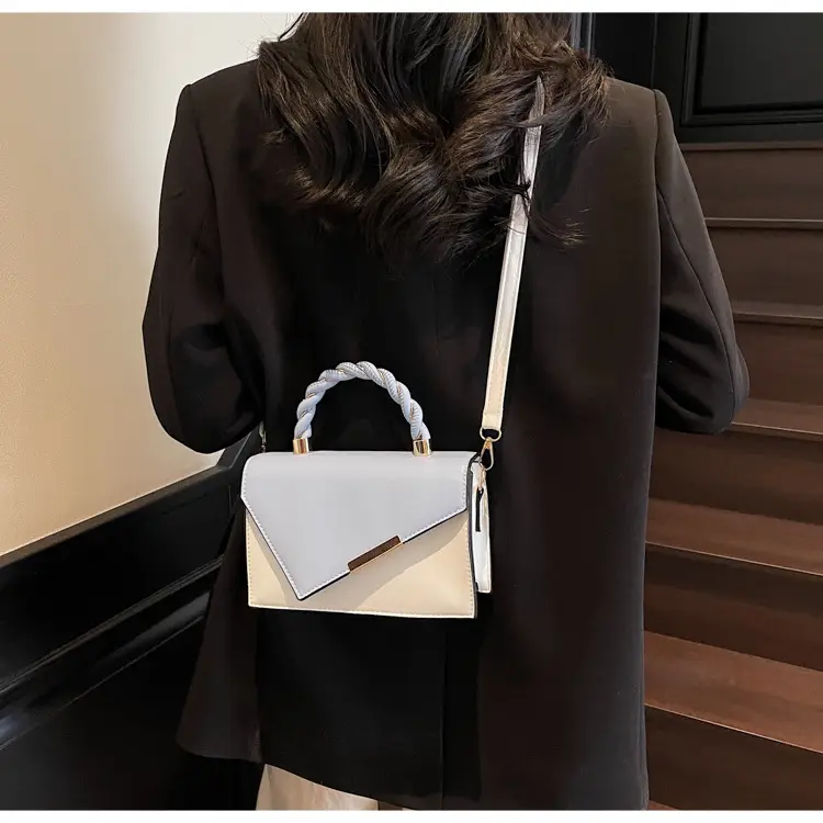 Pink White Square Korean Style Shoulder Bag 2025 — feature 16