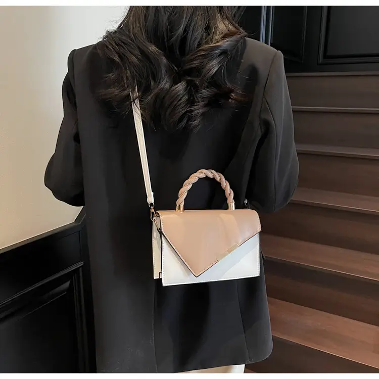Pink White Square Korean Style Shoulder Bag 2025 — feature 18