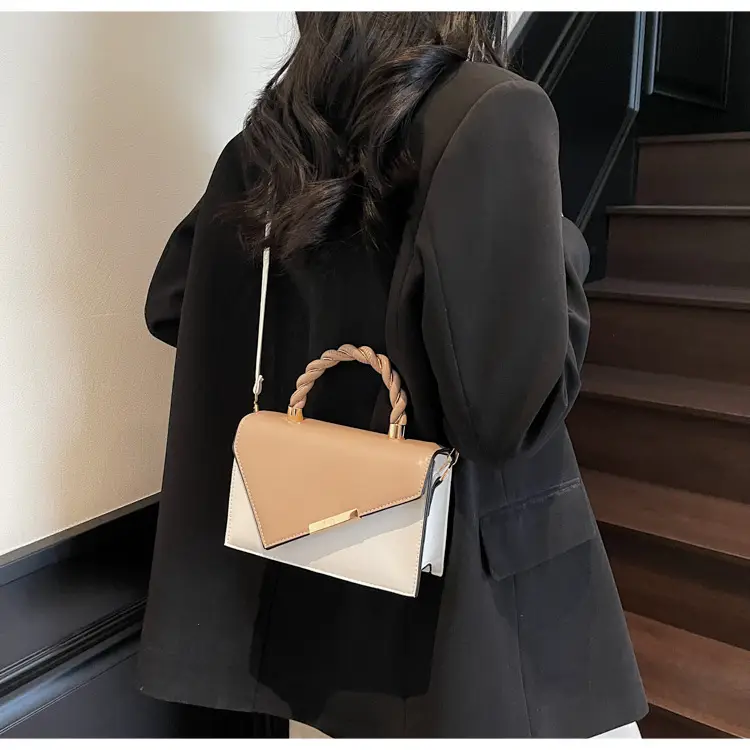 Pink White Square Korean Style Shoulder Bag 2025 — feature 19
