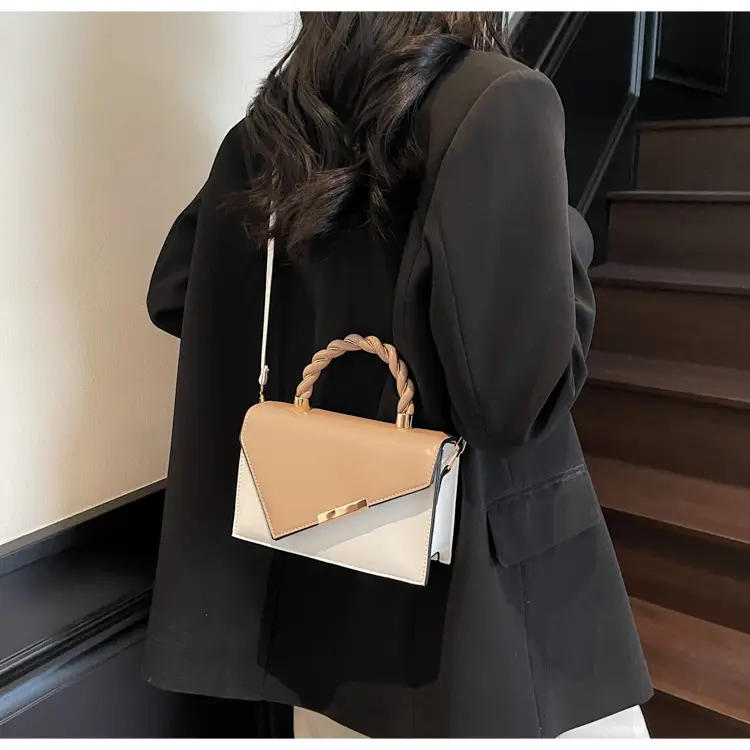 Pink White Square Korean Style Shoulder Bag 2025 — feature 20