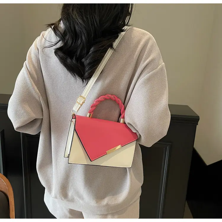 Pink White Square Korean Style Shoulder Bag 2025 — feature 21