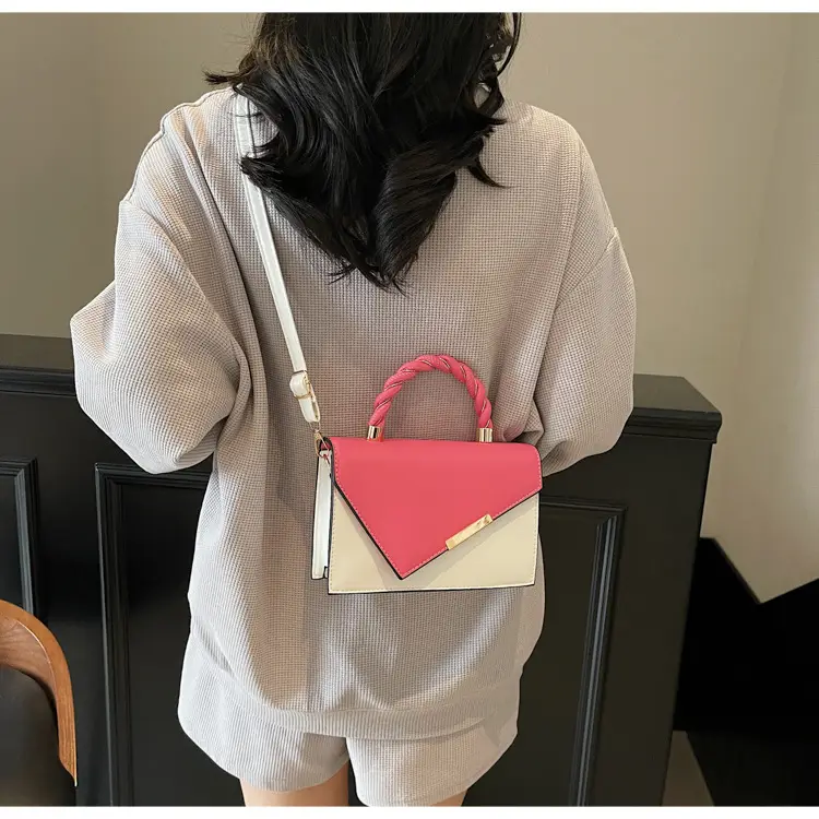 Pink White Square Korean Style Shoulder Bag 2025 — feature 22
