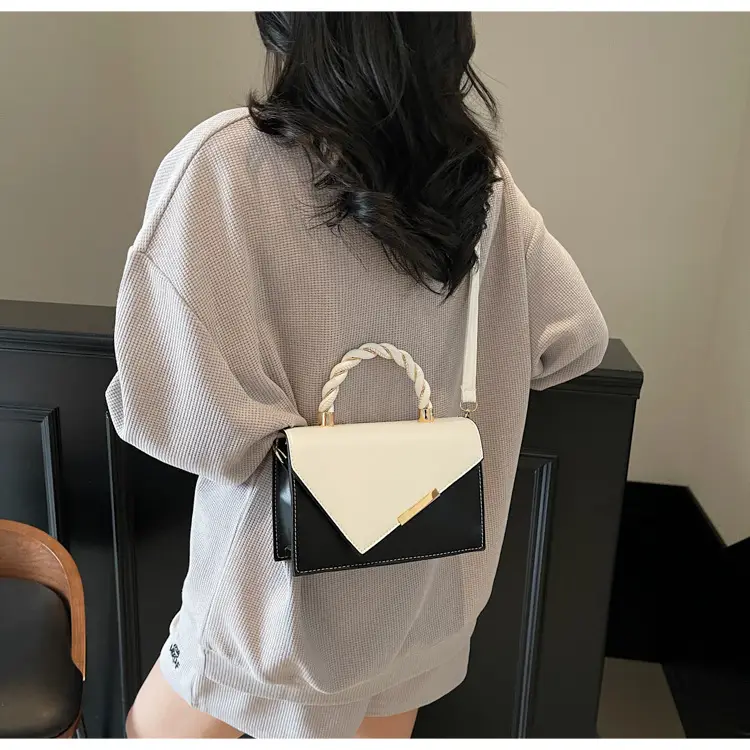 Pink White Square Korean Style Shoulder Bag 2025 — feature 24