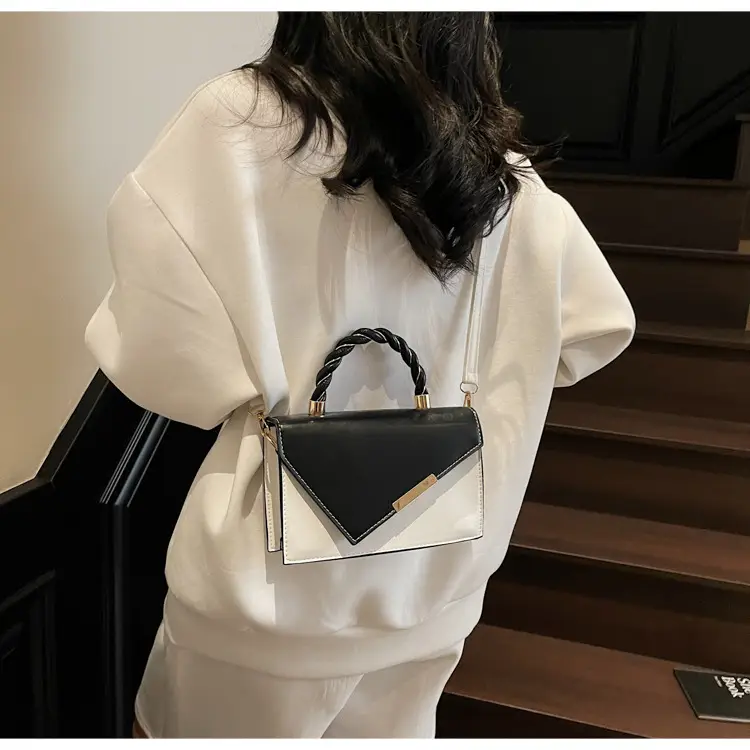 Pink White Square Korean Style Shoulder Bag 2025 — feature 28