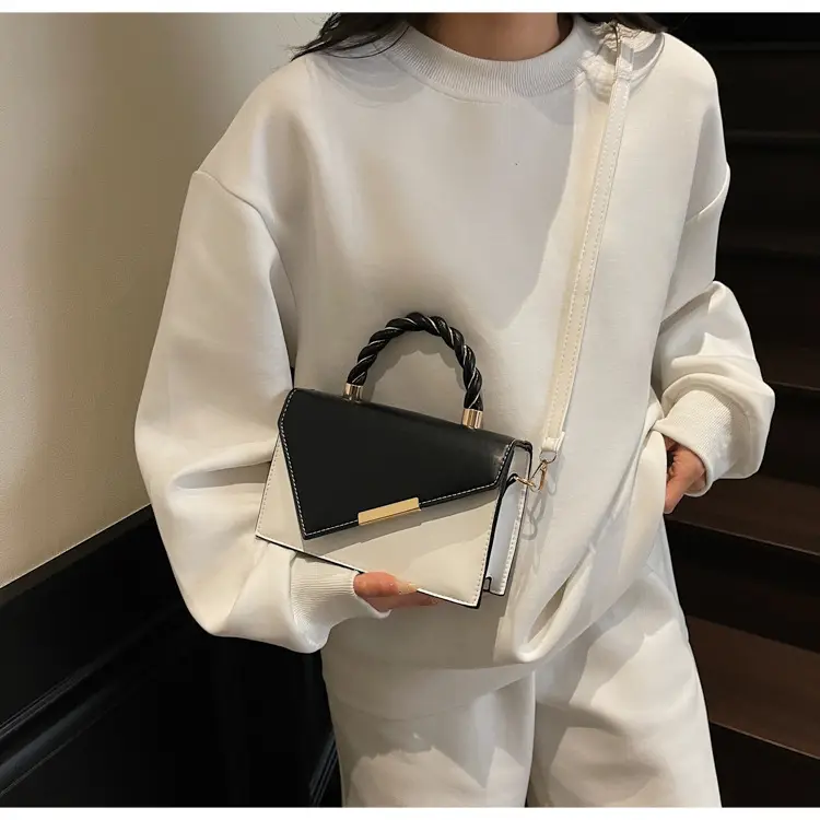 Pink White Square Korean Style Shoulder Bag 2025 — feature 29