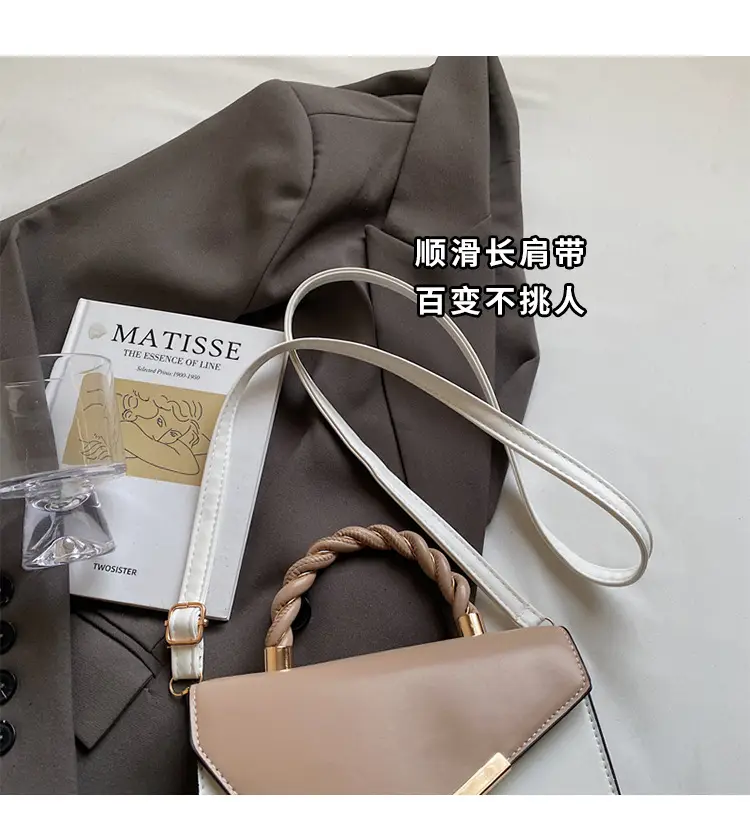 Pink White Square Korean Style Shoulder Bag 2025 — feature 4