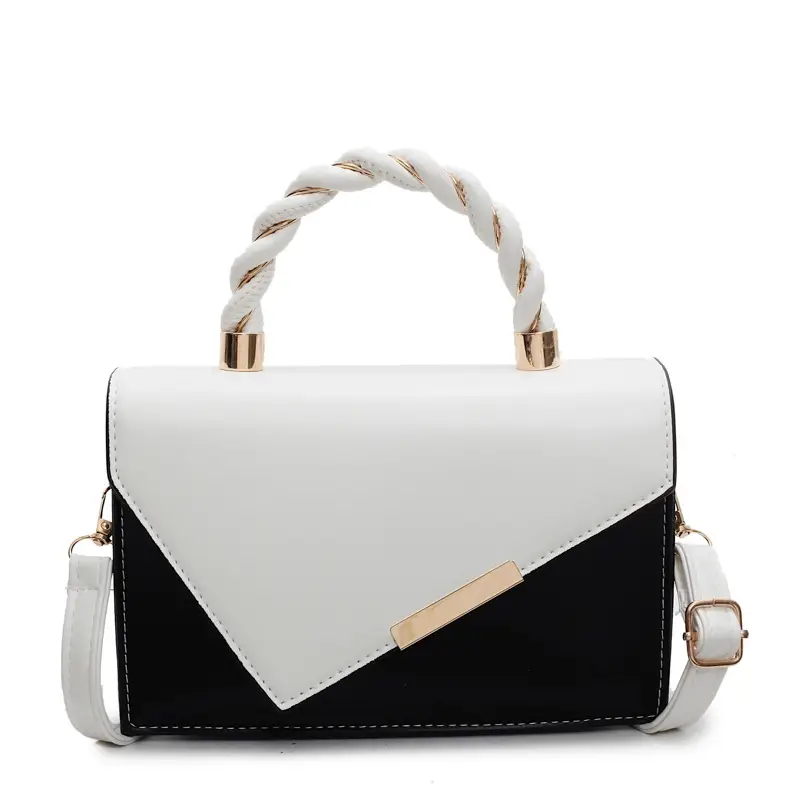 Pink White Square Korean Style Shoulder Bag 2025