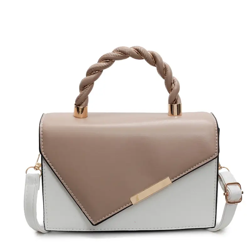 Pink White Square Korean Style Shoulder Bag 2025