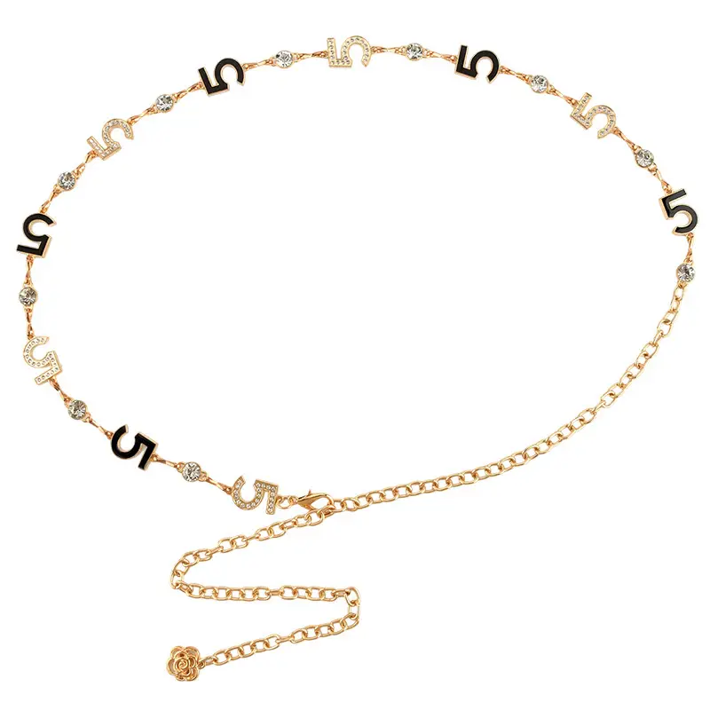 European Metal Waist Chain Women's Trendy Rhinestone Belt Skirt - Image 9