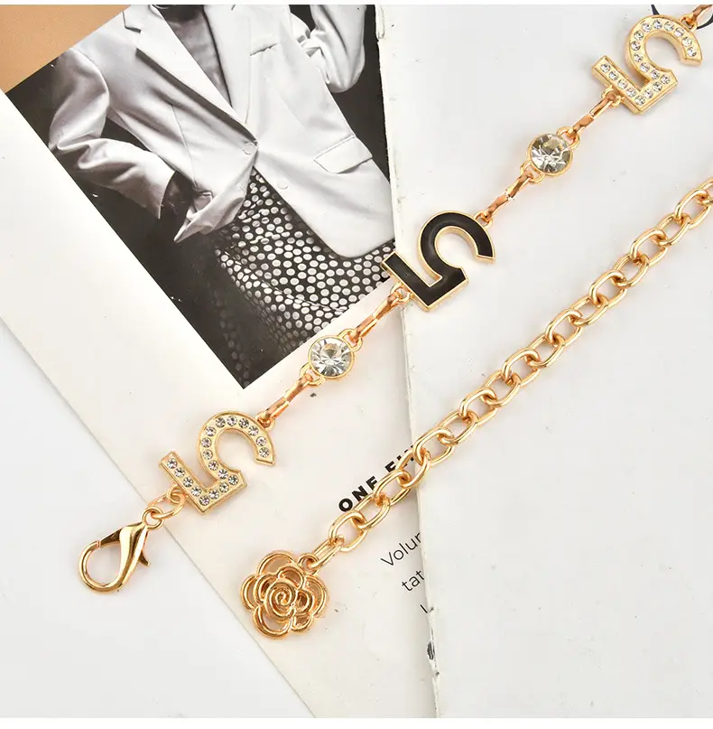 European Metal Waist Chain Women's Trendy Rhinestone Belt Skirt — feature 11