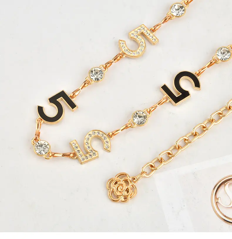 European Metal Waist Chain Women's Trendy Rhinestone Belt Skirt — feature 3