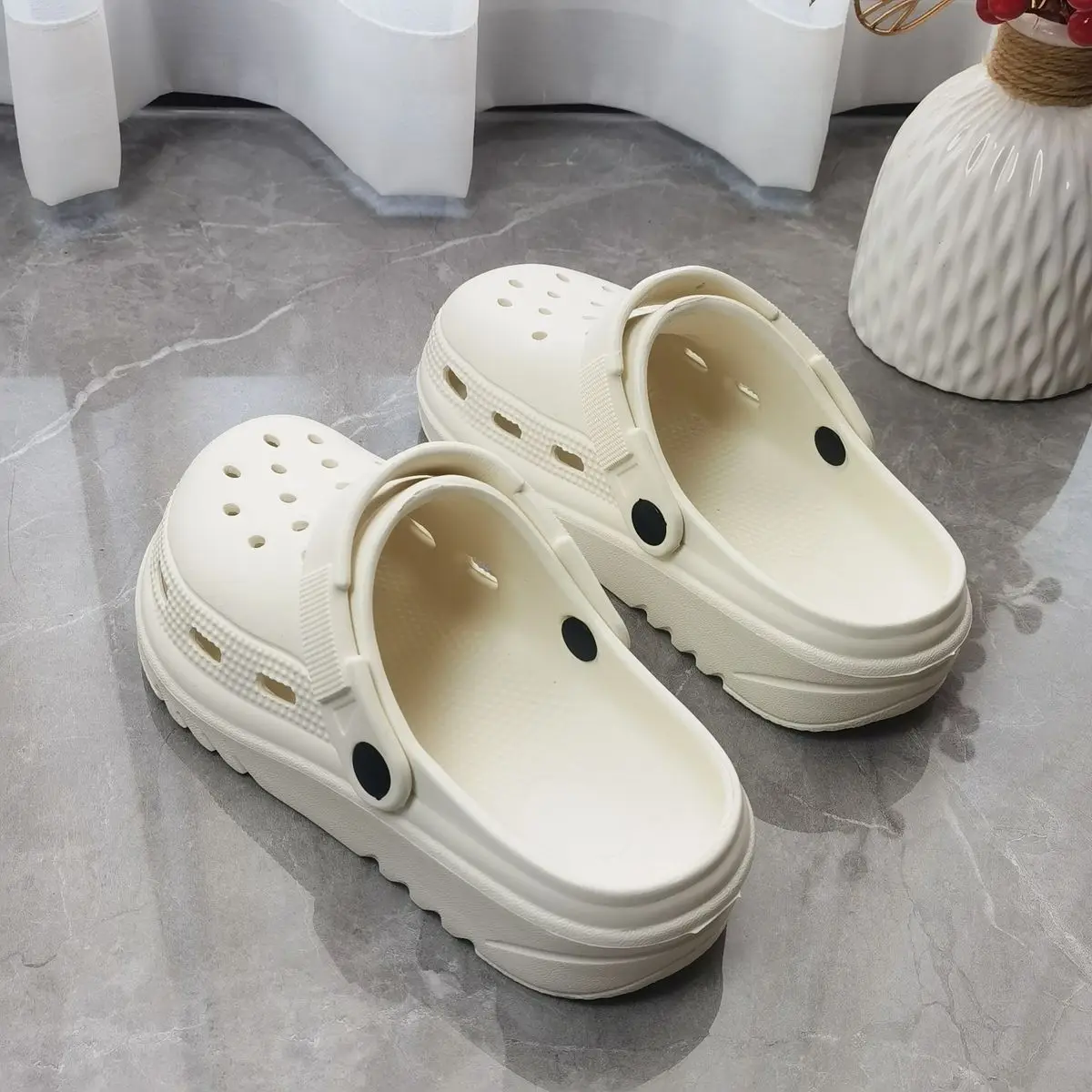 Women EVA Hole Sandals Summer Cream 2025