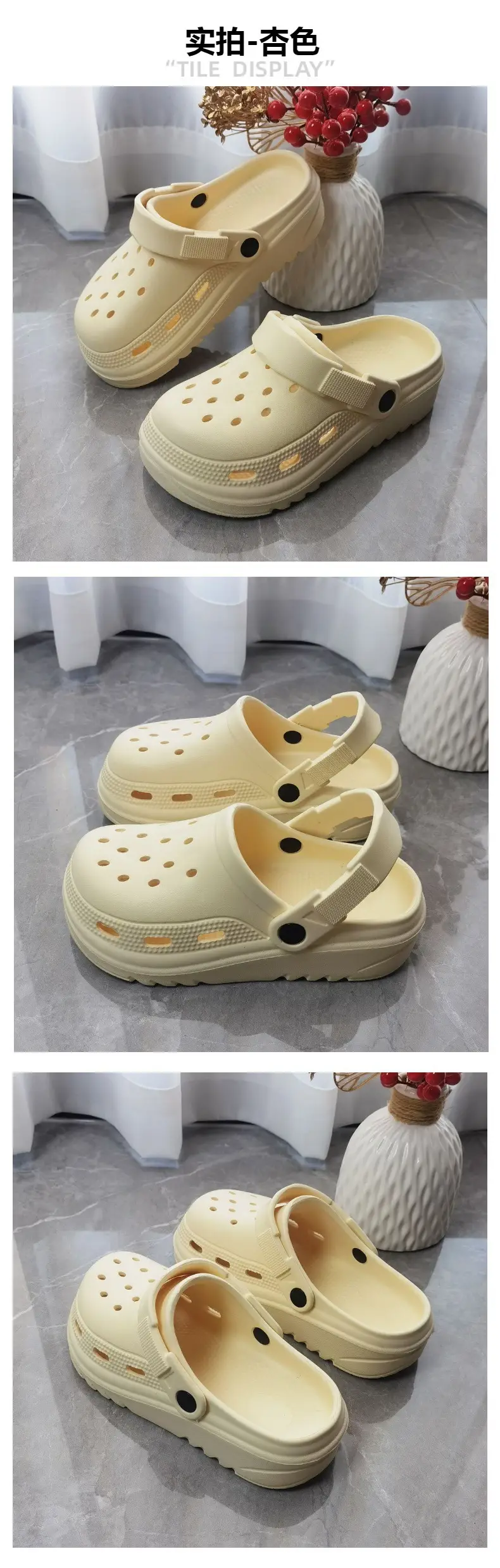 Women EVA Hole Sandals Summer Cream 2025 — feature 10
