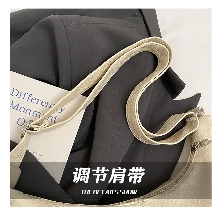 Women's Korean Style Large Capacity Tote Bag Beige 2025 — feature 13