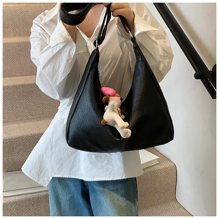 Women's Korean Style Large Capacity Tote Bag Beige 2025 — feature 20