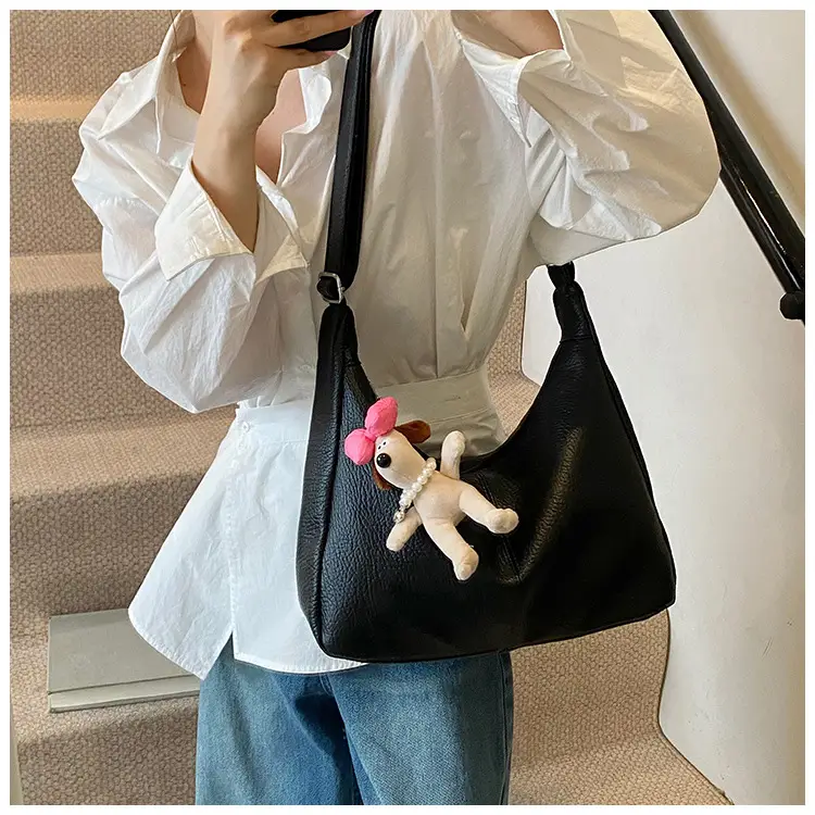 Women's Korean Style Large Capacity Tote Bag Beige 2025 — feature 22