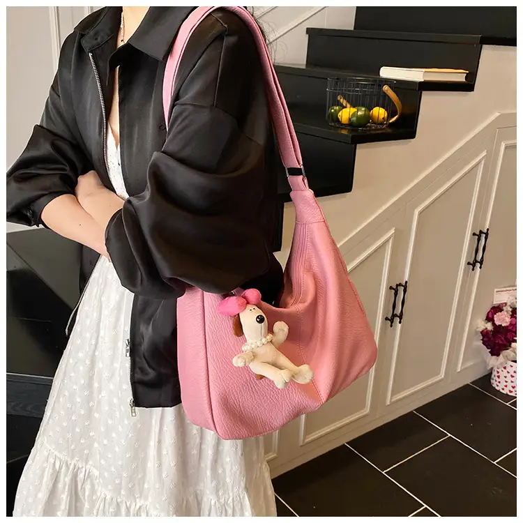 Women's Korean Style Large Capacity Tote Bag Beige 2025 — feature 35