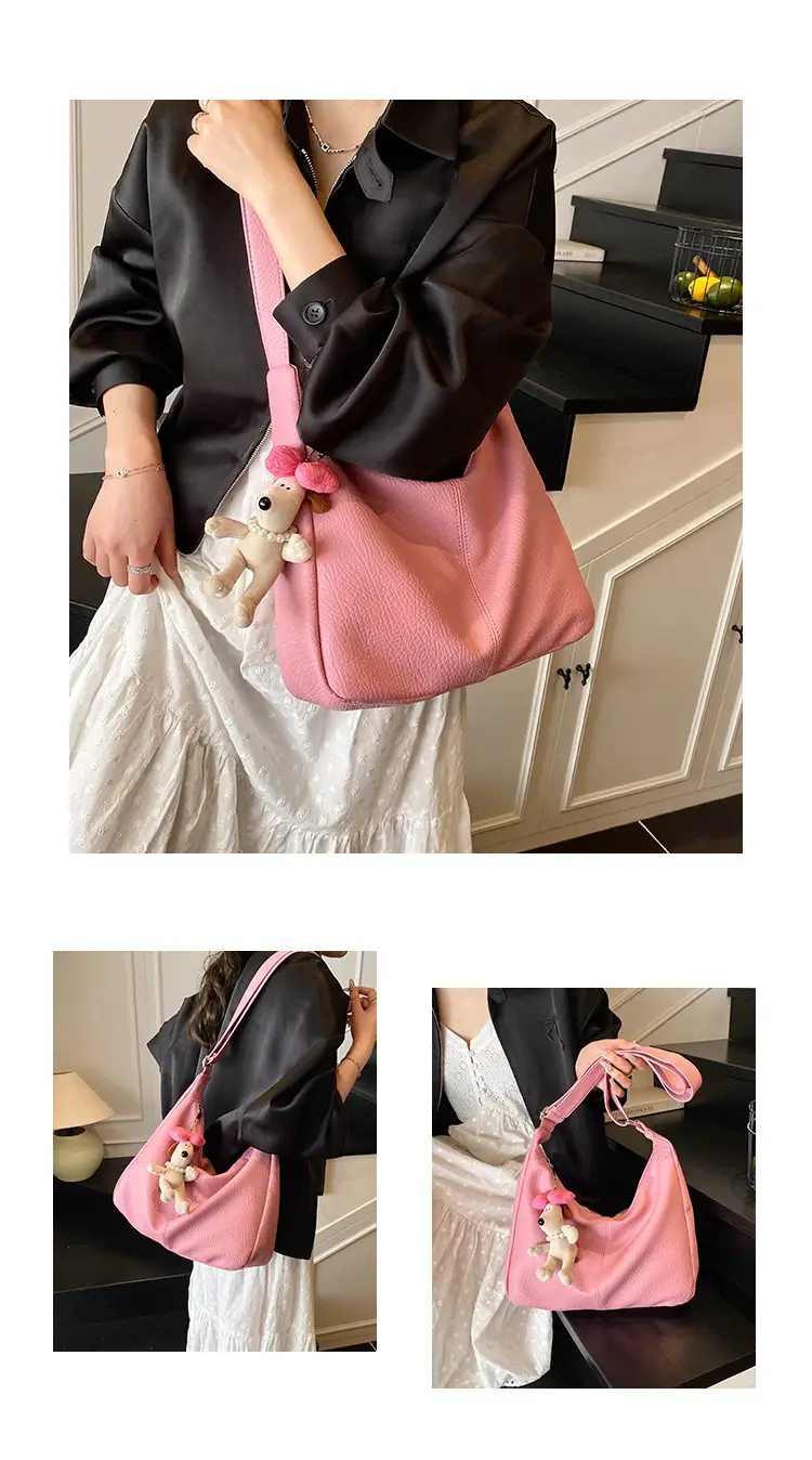 Women's Korean Style Large Capacity Tote Bag Beige 2025 — feature 6