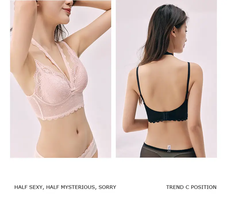 Pink Lace Push-Up Bra with Soft Rims — feature 27