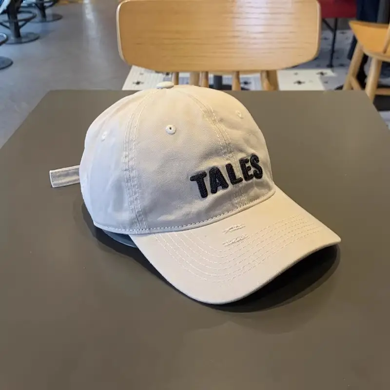 2025 Women's Navy Blue Letter Rhole Cap Wide Brim — feature 11