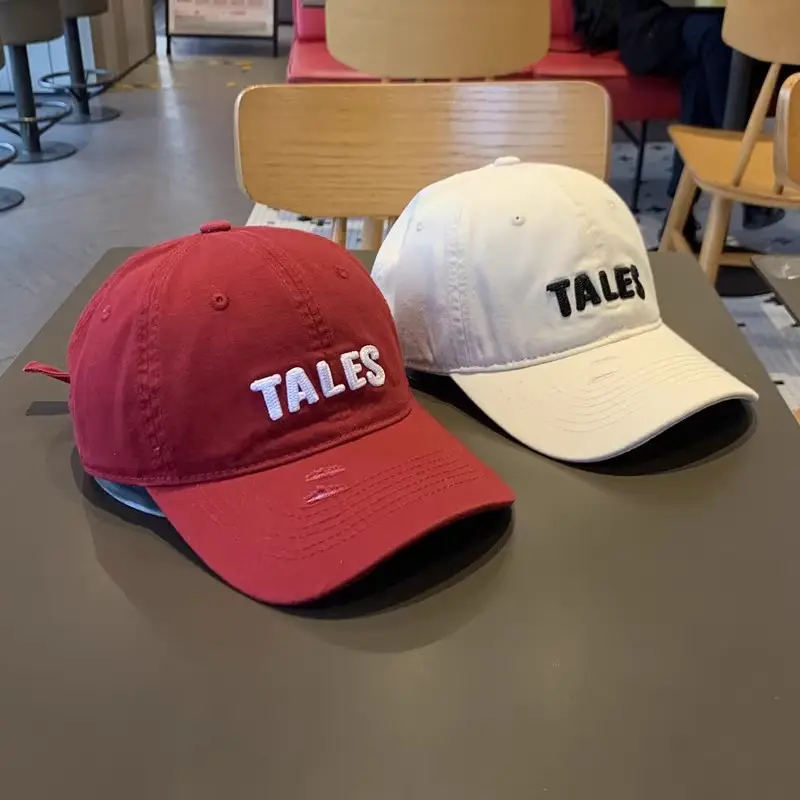 2025 Women's Navy Blue Letter Rhole Cap Wide Brim — feature 2